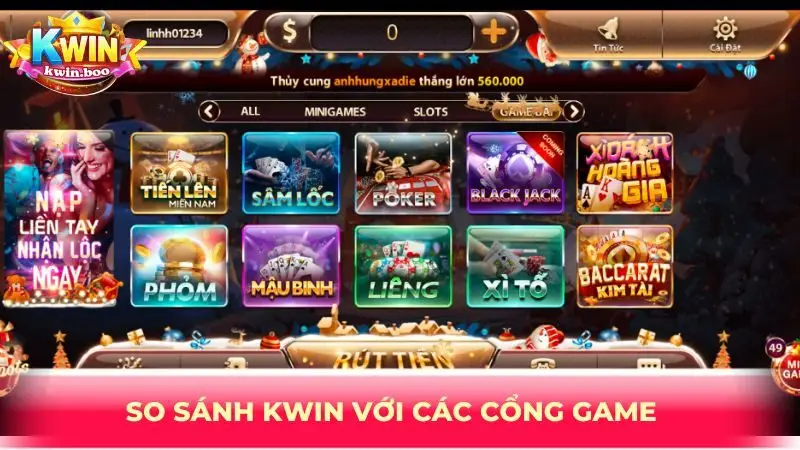 So sánh KWIN với các cổng game
